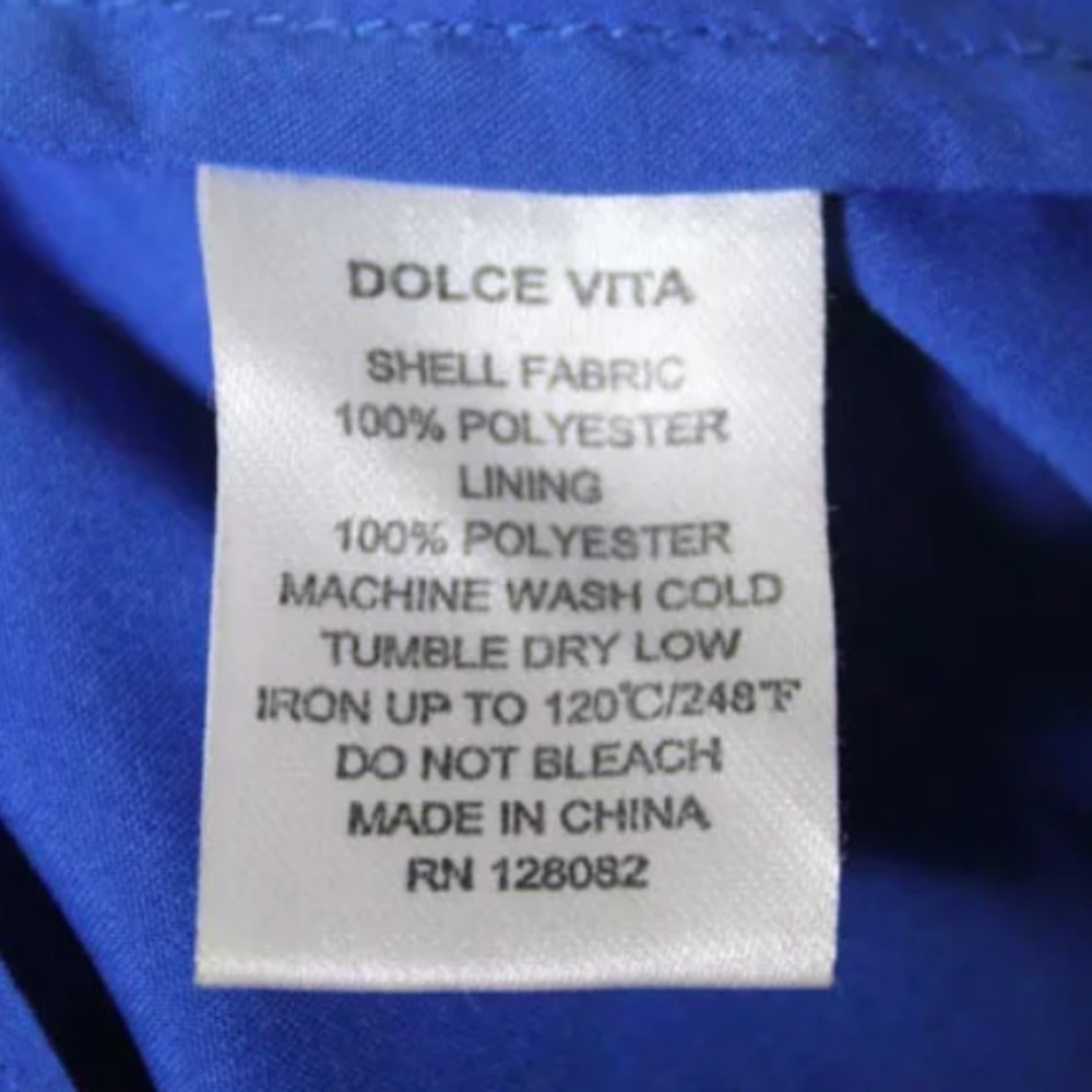 DOLCE VITA BLUE STRAPPY OPEN BACK DRESS SIZE XS - Picture 8 of 8